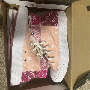 Pink Not a Chuck converses